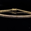 A TENNIS DIAMOND BRACELET - 2