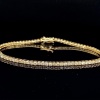 A TENNIS DIAMOND BRACELET - 4