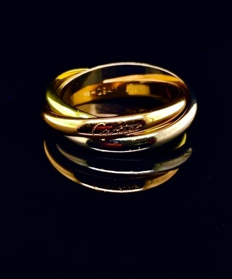 A CARTIER GOLD TRILOGY RING