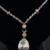 A SOUTH SEA PEARL AND PINK DIAMOND NECKLACE BY ANTON - 2