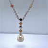 A SOUTH SEA PEARL AND PINK DIAMOND NECKLACE BY ANTON - 3