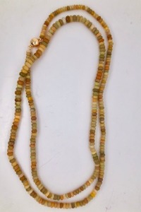 AN OPAL BEAD NECKLACE