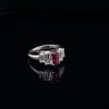 A RUBY AND DIAMOND RING - 3