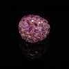 A PINK SAPPHIRE AND DIAMOND BOMBE RING - 2