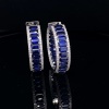 AN IMPRESSIVE PAIR OF SAPPHIRE AND DIAMOND EARRINGS - 3