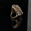 A VINTAGE ENAMELLED AND DIAMOND DRESS RING - 2