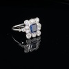 A SAPPHIRE AND DIAMOND DRESS RING - 4