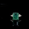 AN EMERALD AND DIAMOND RING - 2