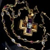 AN ITALIAN GEM SET PENDANT AND NECKLACE - 4