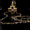 AN ITALIAN GEM SET PENDANT AND NECKLACE - 6