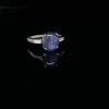 A VINTAGE CELYON STAR SAPPHIRE AND DIAMOND RING - 5