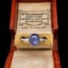 A VINTAGE CELYON STAR SAPPHIRE AND DIAMOND RING - 6