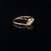 AN ANTIQUE THREE STONE DIAMOND RING - 2