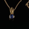 A SAPPHIRE AND DIAMOND PENDANT RETAILED BY MAPPIN AND WEBB - 4