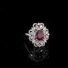 A RUBY AND DIAMOND DRESS RING - 3