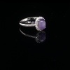 A STAR SAPPHIRE AND DIAMOND RING - 5