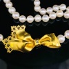 A PEARL AND DIAMOND NECKLACE - 4