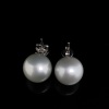 A PAIR OF SOUTH SEA PEARL AND DIAMOND DROP EARRINGS - 2