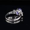 A SAPPHIRE AND DIAMOND RING - 5