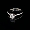 A CARTIER SOLITAIRE DIAMOND RING - 4