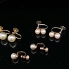 THREE PAIRS OF AKOYA CULTURED PEARL EARRINGS - 2