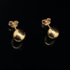 A PAIR OF STUDS IN 18CT GOLD - 3