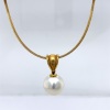 A SOUTH SEA PEARL PENDANT NECKLACE BY LINNEYS - 3