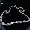 A VINTAGE MOONSTONE SET NECKLACE