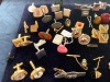 A LARGE COLLECTION OF VINTAGE CUFFLINKS, TIE BARS ETC - 4