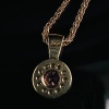 A PINK SAPPHIRE AND DIAMOND PENDANT NECKLACE - 3