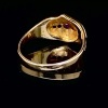 A VICTORIAN RUBY AND SEED PEARL GOLD RING - 6