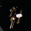 THREE ANTIQUE AUSTRALIAN GOLD BAR BROOCHES - 6