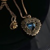 TWO GEM SET PENDANT NECKLACES - 2