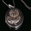 AN ANTIQUE SCOTTISH SILVER LOCKET AND CHAIN - 3