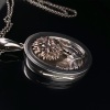 AN ANTIQUE SCOTTISH SILVER LOCKET AND CHAIN - 4