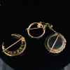 THREE ANTIQUE GOLD BROOCHES - 6