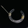 TWO ANTIQUE BROOCHES AND A BANGLE - 8