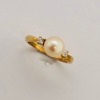 A PEARL AND DIAMOND RING