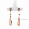 A PAIR OF MID-CENTURY GOLD DROP EARRINGS