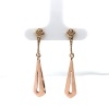 A PAIR OF MID-CENTURY GOLD DROP EARRINGS - 3
