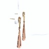 A PAIR OF MID-CENTURY GOLD DROP EARRINGS - 5
