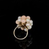 A VINTAGE CORAL AND PEARL DRESS RING - 2