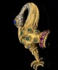 A WHIMSICAL VINTAGE GEM SET BIRD BROOCH - 3