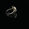 A YELLOW CITRINE AND DIAMOND DRESS RING - 4