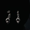 A PAIR OF SAPPHIRE AND DIAMOND DROP EARRINGS - 2