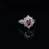 A RUBY AND DIAMOND RING - 2