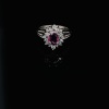 A RUBY AND DIAMOND RING - 6