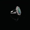 AN OPAL AND DIAMOND RING - 2