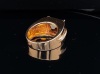 A CITRINE AND DIAMOND RING - 3