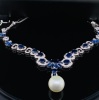 A CONVERTIBLE SOUTH SEA PEARL, SAPPHIRE AND DIAMOND NECKLACE - 6